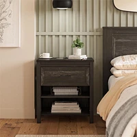 Ameriwood Home Beaumont Nightstand, Black Oak