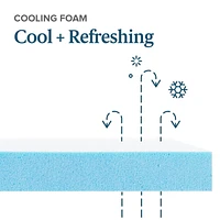 Zinus Spa Sensations inch Cooling Gel Memory Foam Mattress Topper, Twin, Full, Queen