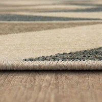 Mohawk Home Vaughan Blue Polyester Area Rug
