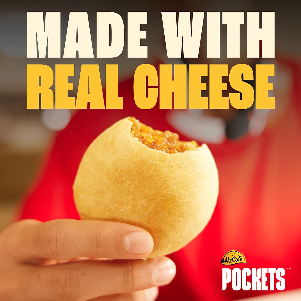Pizza Pochettesᴹᴰ au pepperoni McCainMD, Fabriqué au Canada à partir d'ingrédients canadiens et importés 3 x 100g