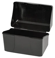 Merangue Index Card Box Holder, 4" x 6", Black