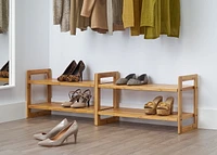 TRINITY Bamboo Shoe Rack - (2 Pack)