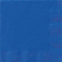 Royal Blue Solid Lunch Napkins, 20ct, 20ct, 2-ply napkins