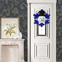 Christmas tinsel snowflake wreath
