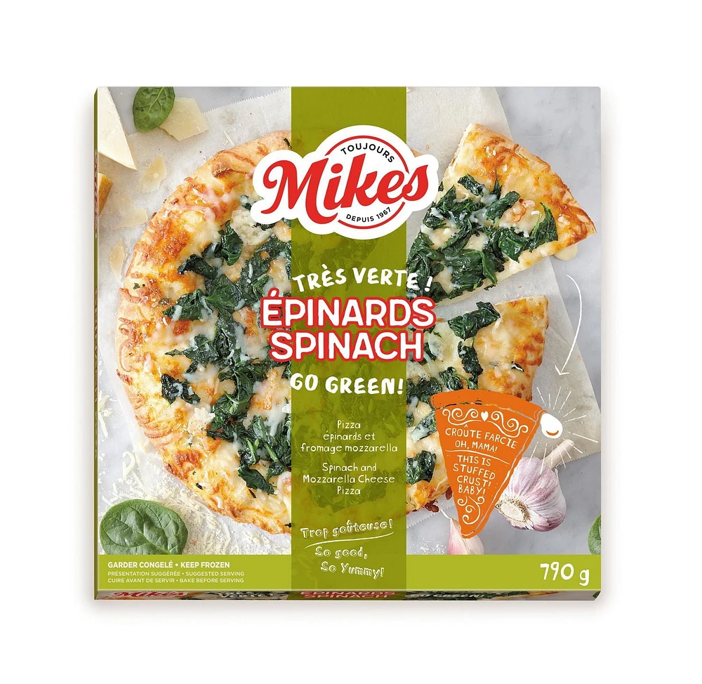 MIKES STUFFED CRUST SPINACH PIZZA 790G