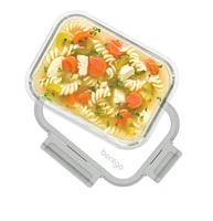 Bentgo Glass Leak-Proof Glass Food Storage (4.4-Cup Container) - Pebble Beach