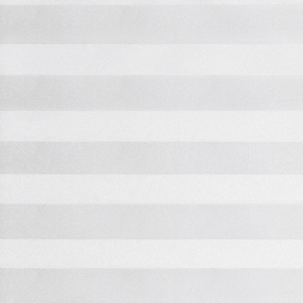 Hometrends Microfiber Stripe Tablecloth, 70" Round, White