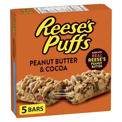Délices Reese's Puffs Barres de céréales à saveur de beurre d'arachide et cacao 120g