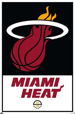 NBA Miami Heat - Logo 21 Wall Poster, 22.375" x 34"