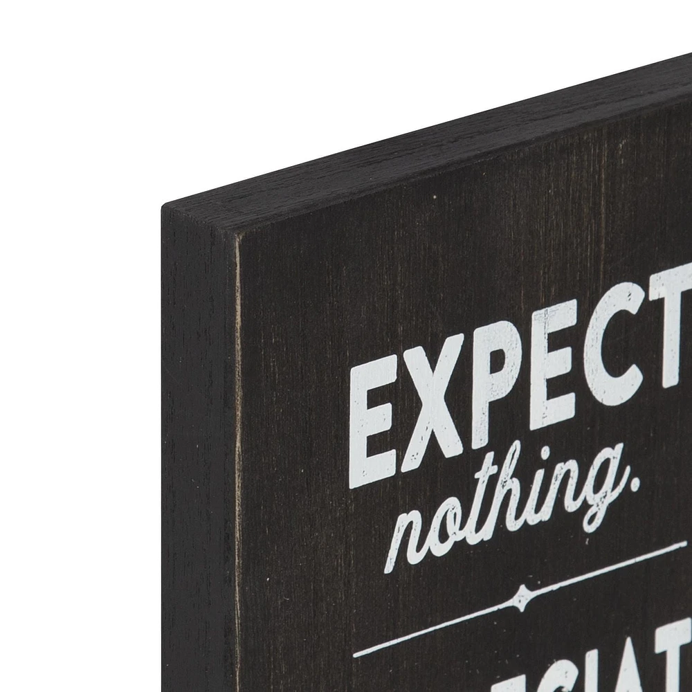 Dessus de boîte artistique "Expect Appreciate"