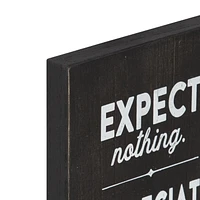 Dessus de boîte artistique "Expect Appreciate"