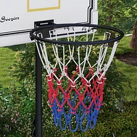Soozier Basketball Hoop Outdoor with Wheels, 6-7ft Height Adjustable
