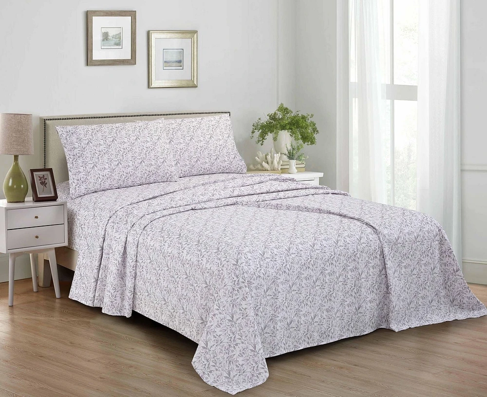 4 Piece High Quality Printed Microfibre Sheet Set