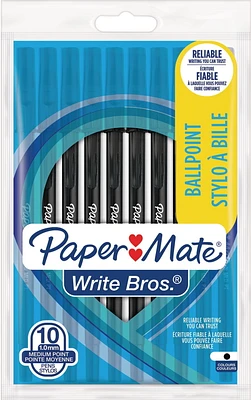 Paper Mate Write Bros. Medium Point 1.0mm, Black Ballpoint Pens