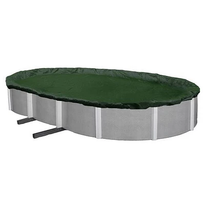 Blue Wave Couverture d'hiver pour piscine hors-terre - ovale, garantie de 12 ans