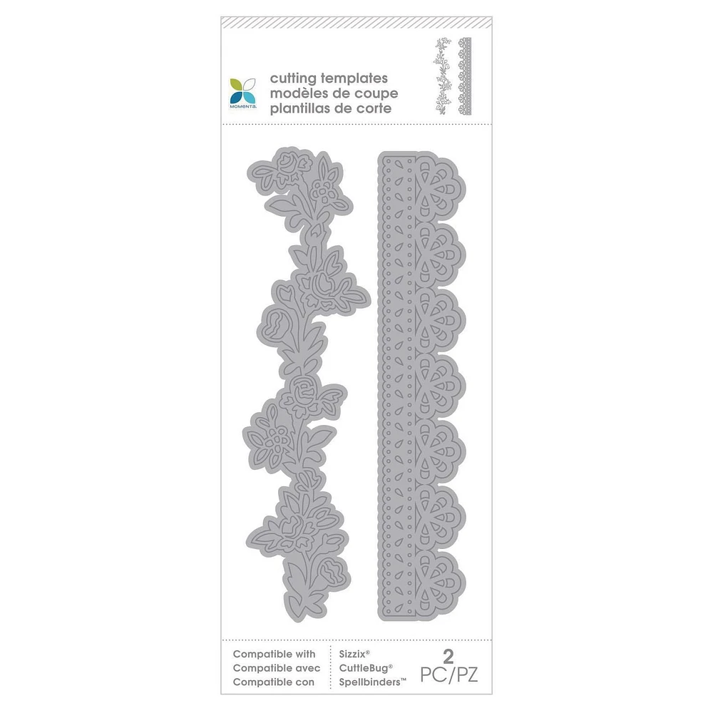 Momenta Modèles de Coupe Bordure Florale Complexe