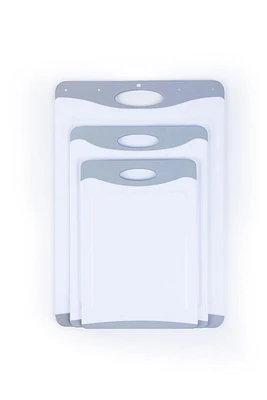 Mainstays 3PK POLY BOARDS 1.41 inch, 1 set, Plastic Cutting Board set