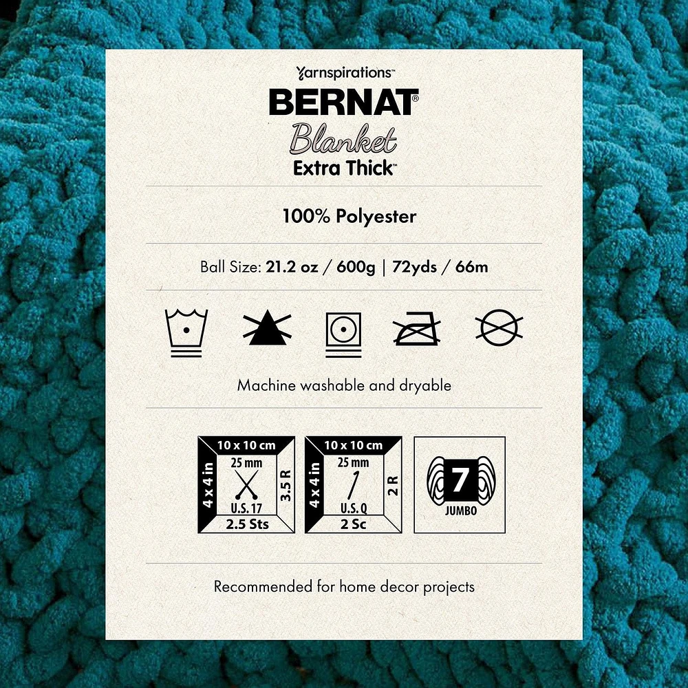 Bernat® Fil Extra Épais™ pour Couverture, Polyester #7 Jumbo, 21,2 Oz/600 G