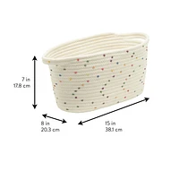 Zenna Home Cotton Rope Storage Basket