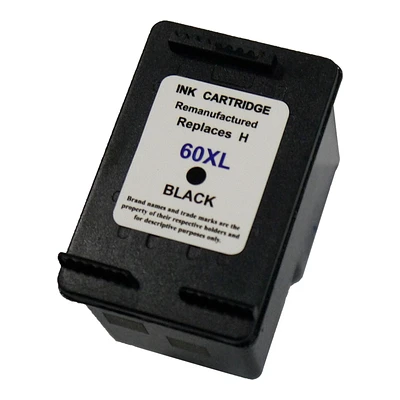 L-ink HP 62XL Cartouche à Jet d'encres Noir à Rendement Élevé Compatible (C2P05AN)