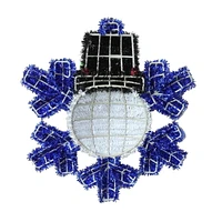 Christmas tinsel snowflake wreath