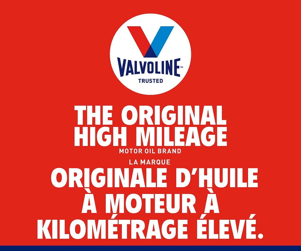 Huile à moteur kilomètrage élevé mélange synthétique 5W20 MaxLife® de Valvoline®, 946 ml