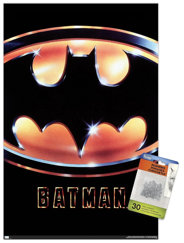 DC Comics Movie Batman (1989) - Logo One Sheet Wall Poster, 22.375" x 34"