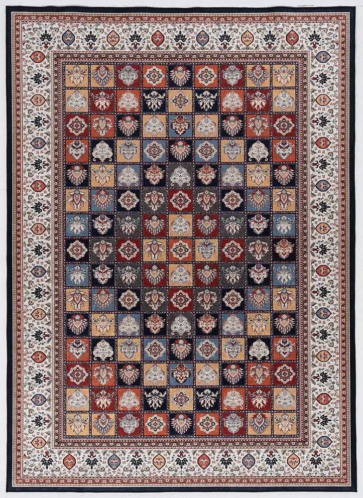 Emerald Barton Black & Cream 6'7" x 9'7" Area Rug