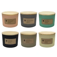 Hometrends 12oz Midnight Spice Scented 2-Wick Frosted Jar Candle, 12oz fragranced candle