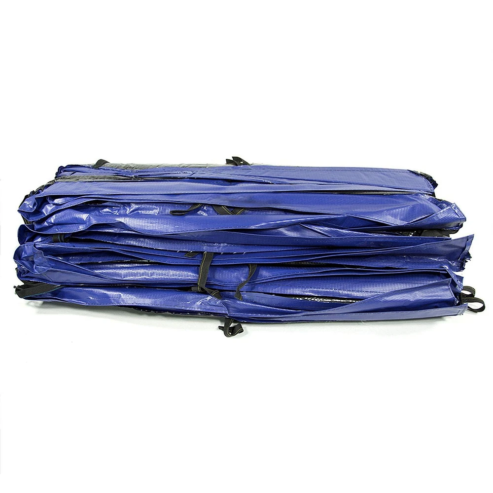 SKYWALKER TRAMPOLINES Rectangle de 9 x 15 pieds, bleu, coussin de ressort de remplacement pour trampoline d'extérieur, 2 pièces de couverture de ressort de sécurité pour trampolines à cadre rectangula