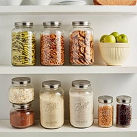 Ball Decorative Mason Jar with One Piece Stainless Steel Lid, 3.78 L (128 oz), 1 Count