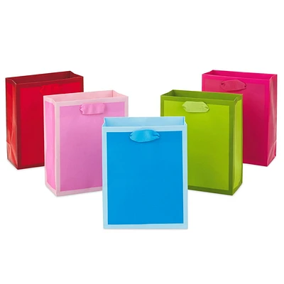 Petits sacs-cadeaux Hallmark de couleur unie
