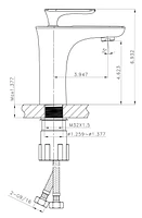 American Imaginations 23.75-in. W Floor Mount Dawn Grey Vanity Set For 3H8-in. Drilling  AI-24449