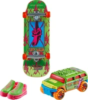 Hot Wheels Skate Tony Hawk Shifter Howlan Fingerboard, Rockster Car Toy & Skate Shoes