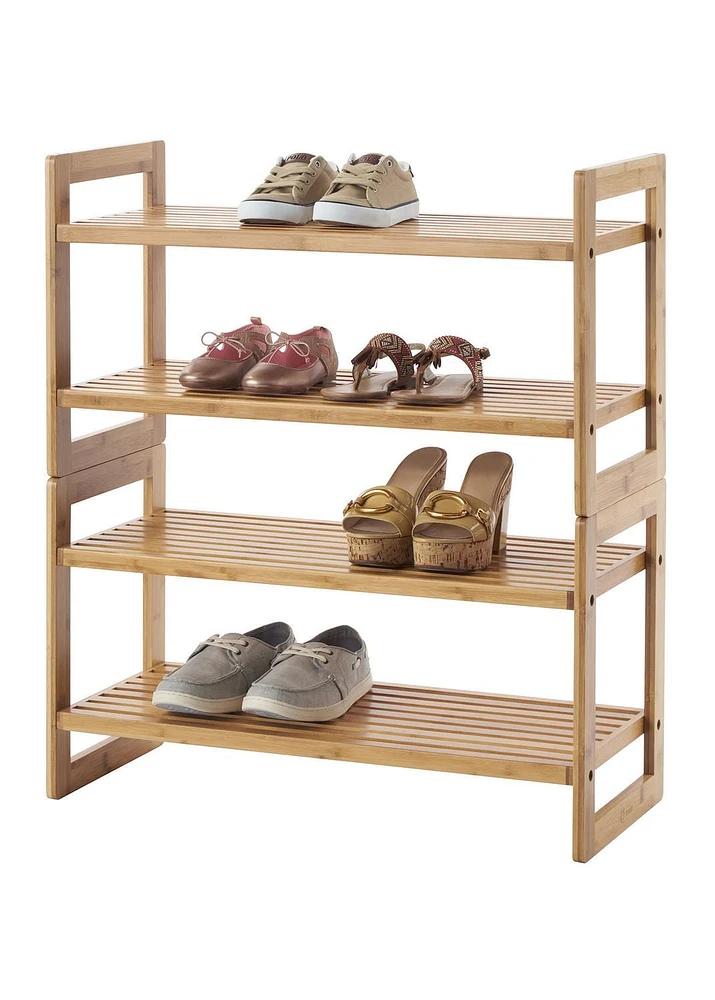 TRINITY Bamboo Shoe Rack - (2 Pack)