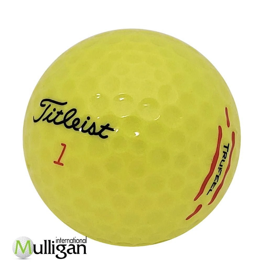 Mulligan - 96 Titleist Trufeel 2024 5A Recycled Used Golf Balls, Yellow