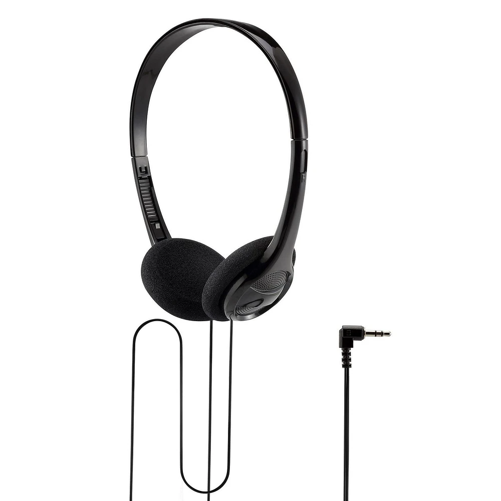 Casque supra-auriculaire filaire, léger onn. Serre-tête ajustable
