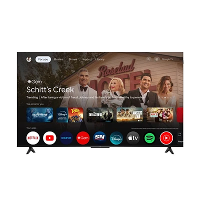 Téléviseur intelligent TCL QLED 4K UHD HDR de 55" Série Q avec Google TV – 55Q51K TCL 55" 4K QLED Google TV