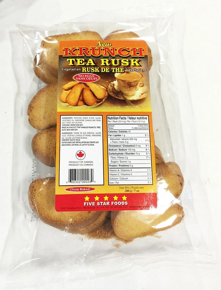 New Krunch Vegetarian Tea Rusk