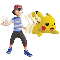 Pokemon - 4.5" Ash with 2" Pikachu Battle Action Figure