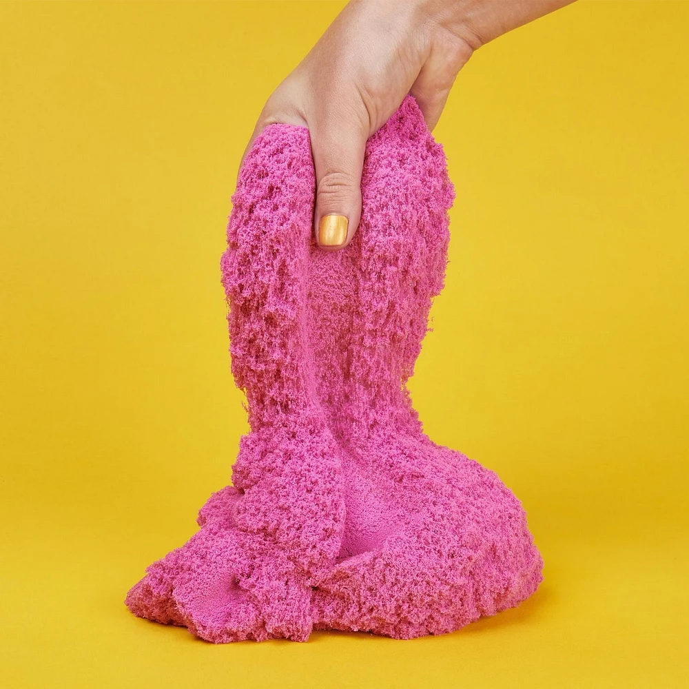Kinetic Sand, Crystal Pink 2lb Bag of All-Natural Shimmering Sand for Squishing, Mixing and Molding