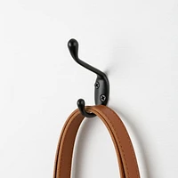 Era Double Hook 2-Pack Black, 3.25 x 0.75 x 2.25 in.