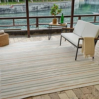 Rug Branch Alfombra Abstract Indoor Outdoor Area Rug, Beige Cream, Modern - Living Room, Bedroom, Dining Room, and Kitchen