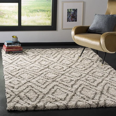 SAFAVIEH Hudson Augustine Tapis Géométrique Diamants Shag