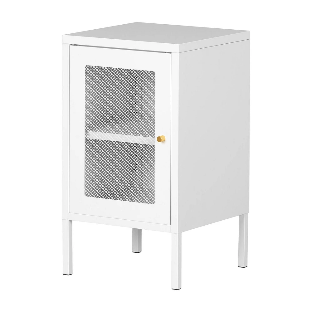 Metal Mesh 1-Door End Table from the collection Crea South Shore