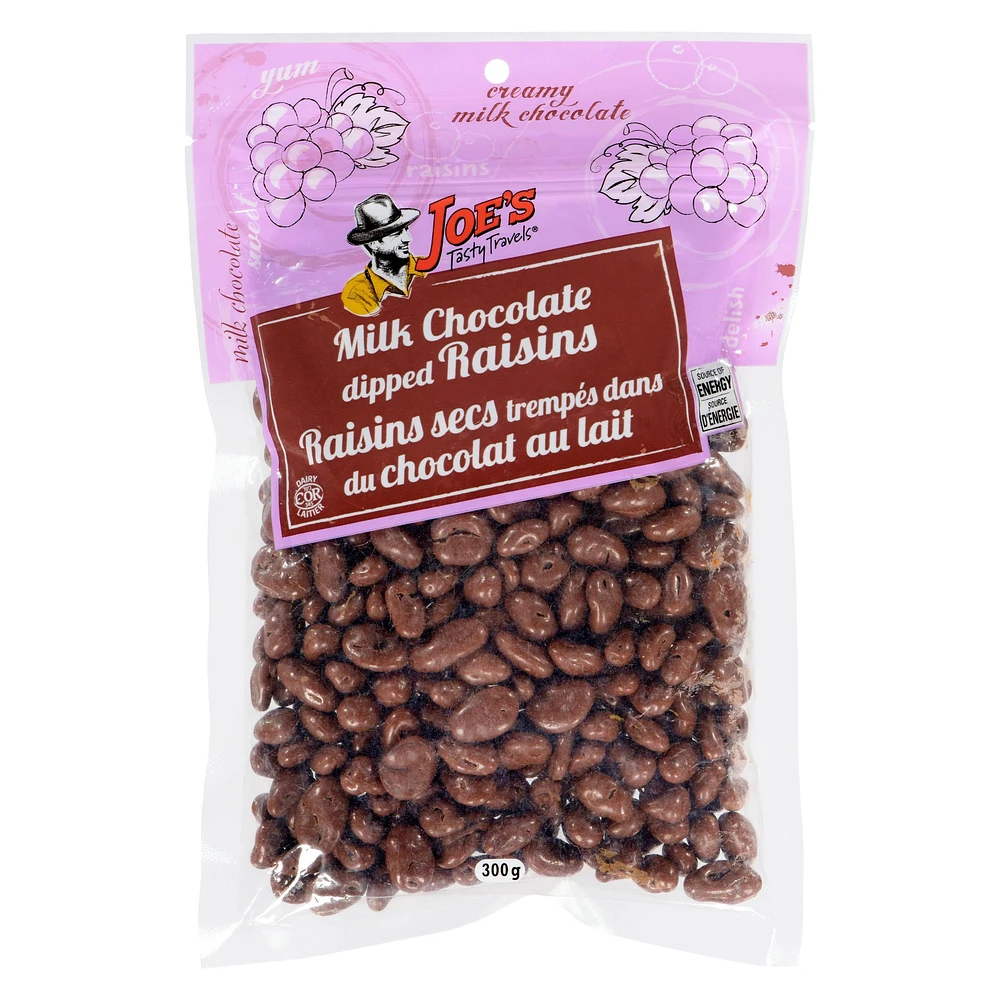 Milk Chocolate Dipped Raisins, 300g