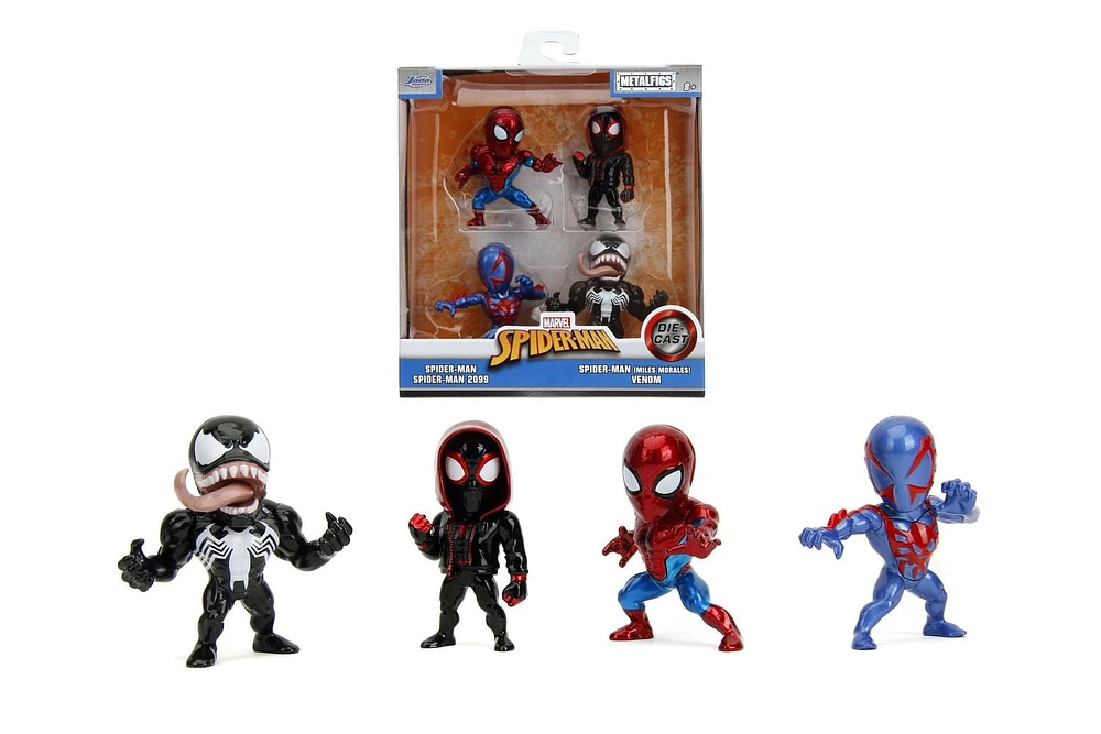 Jada Toys 2.5" Metal Fig 4 Pk - Spiderman