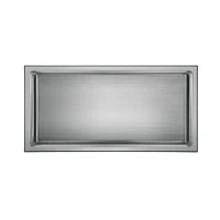 Niche de douche murale d'akuaplus® 12 po x 24 po, fait en acier inoxydable .