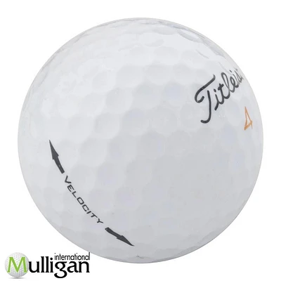 Mulligan - 36 balles de golf récupérées Titleist Velocity 4A, Blanc