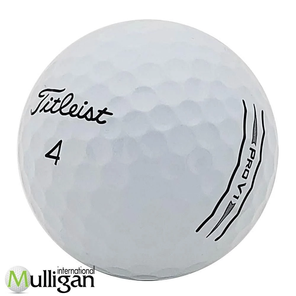 Mulligan - 12 Titleist Pro V1 D-Line 5A Pristine Recycled Used Golf Balls